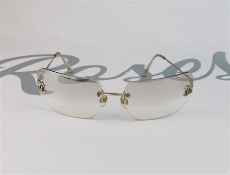 vintage chanel clear sunglasses